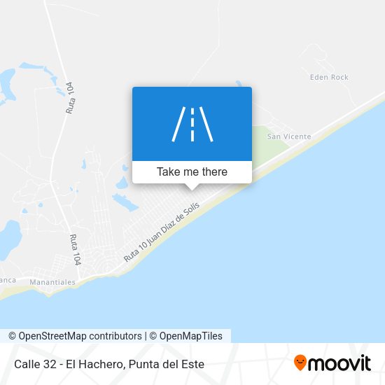 Calle 32 - El Hachero map