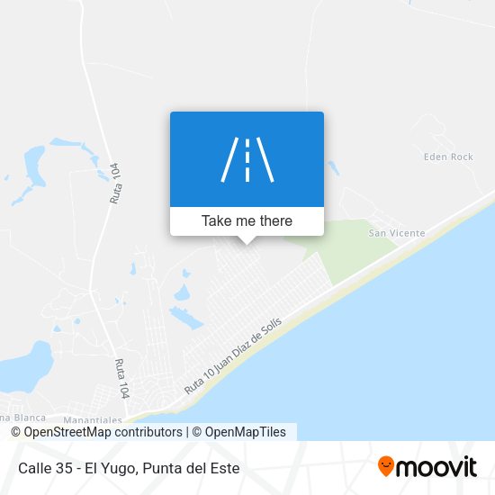 Calle 35 - El Yugo map