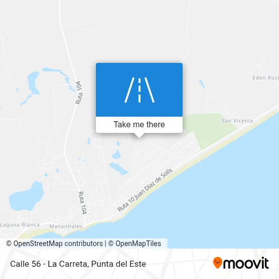 Calle 56 - La Carreta map