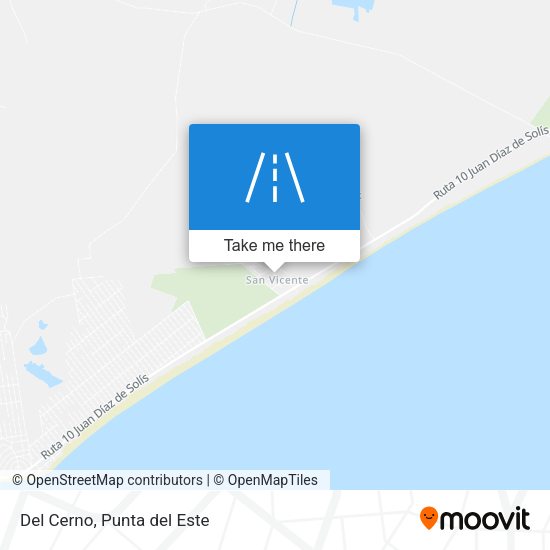 Mapa de Del Cerno