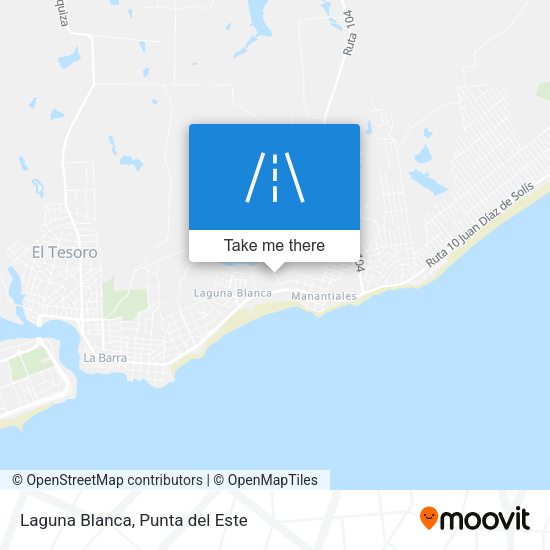 Mapa de Laguna Blanca