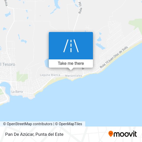 Pan De Azúcar map