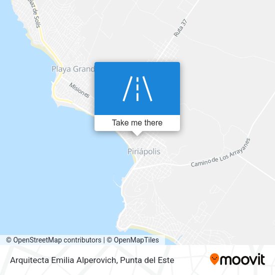 Mapa de Arquitecta Emilia Alperovich