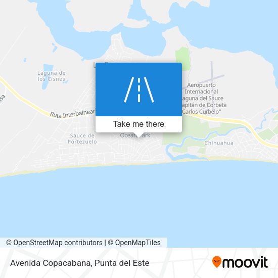 Avenida Copacabana map