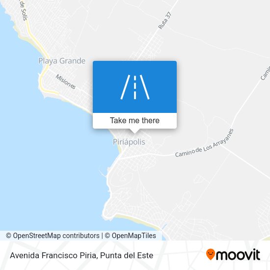 Avenida Francisco Piria map