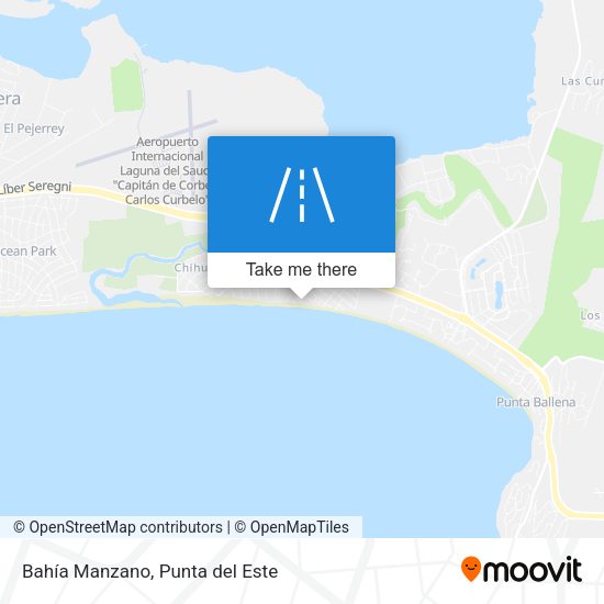 Bahía Manzano map