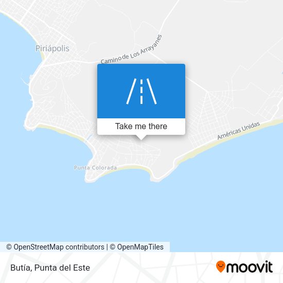 Mapa de Butía