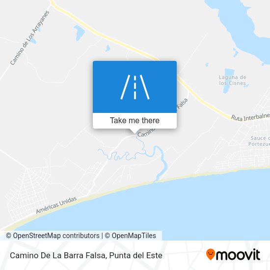 Mapa de Camino De La Barra Falsa