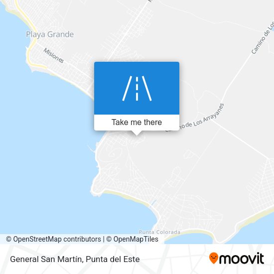 General San Martín map