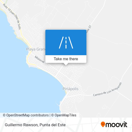 Mapa de Guillermo Rawson