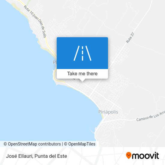 José Ellauri map