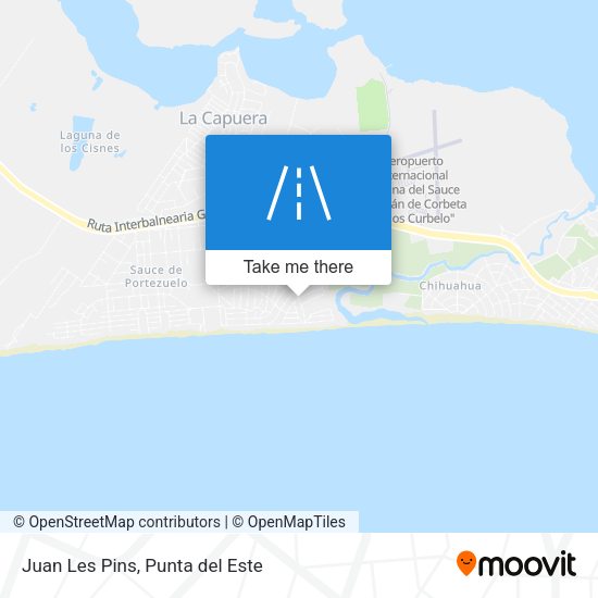 Mapa de Juan Les Pins