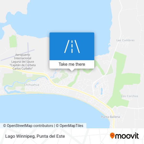 Lago Winnipeg map