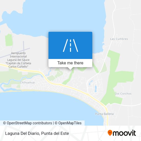 Laguna Del Diario map