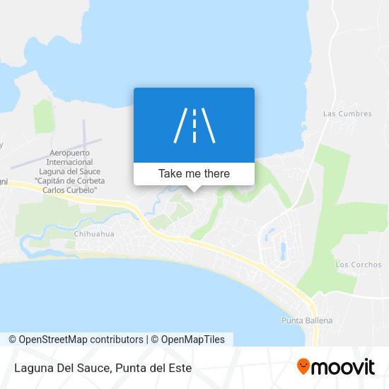 Mapa de Laguna Del Sauce