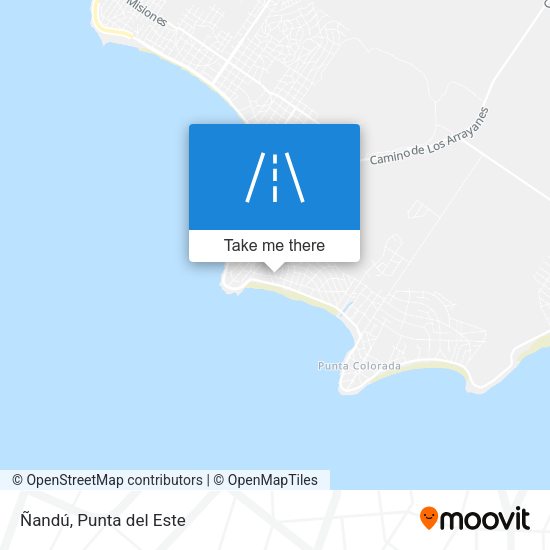 Ñandú map
