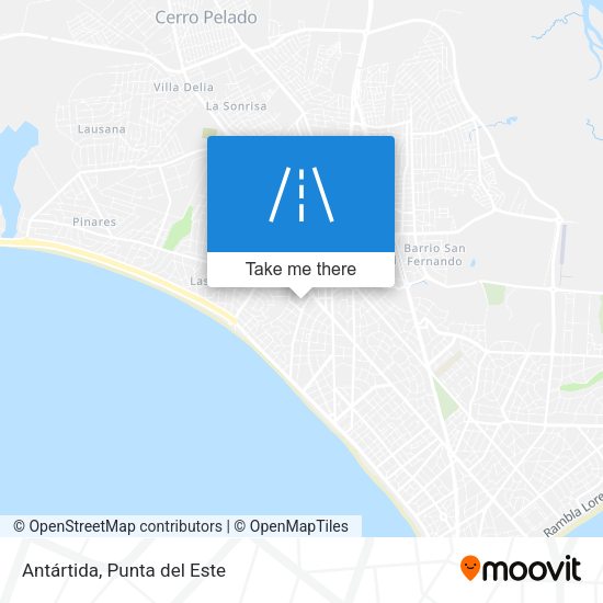 Mapa de Antártida