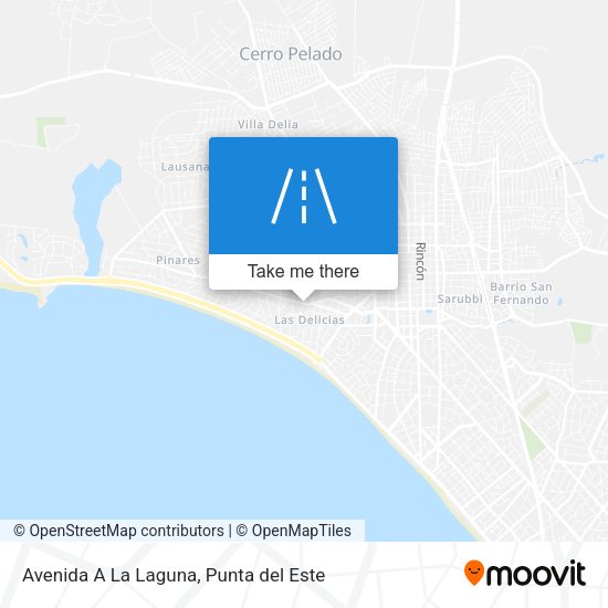 Avenida A La Laguna map