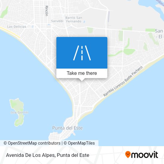Mapa de Avenida De Los Alpes