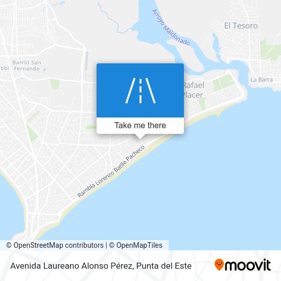 Mapa de Avenida Laureano Alonso Pérez