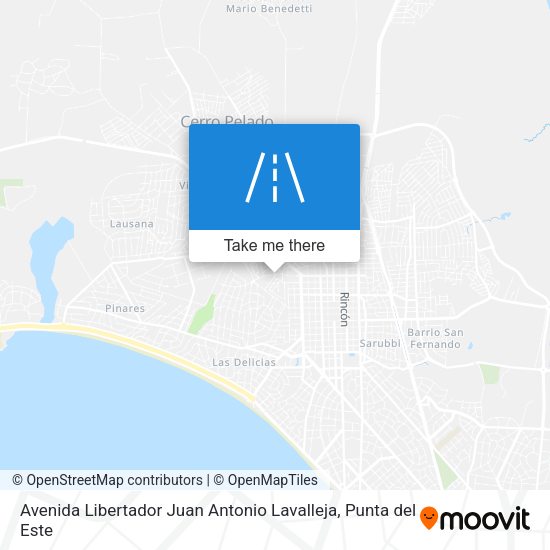 Avenida Libertador Juan Antonio Lavalleja map