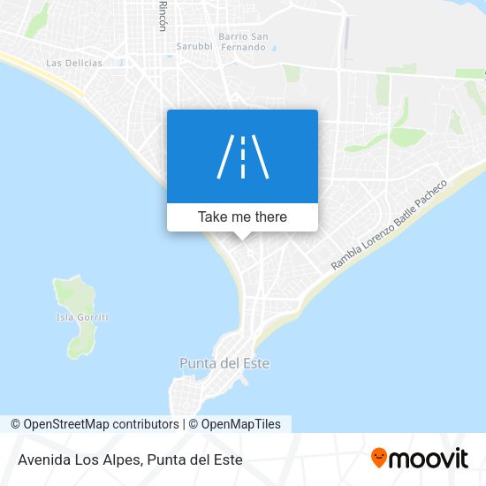 Avenida Los Alpes map