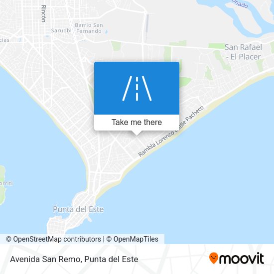 Mapa de Avenida San Remo