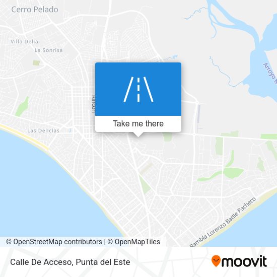 Mapa de Calle De Acceso