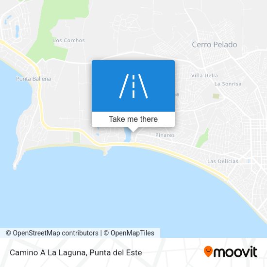 Camino A La Laguna map