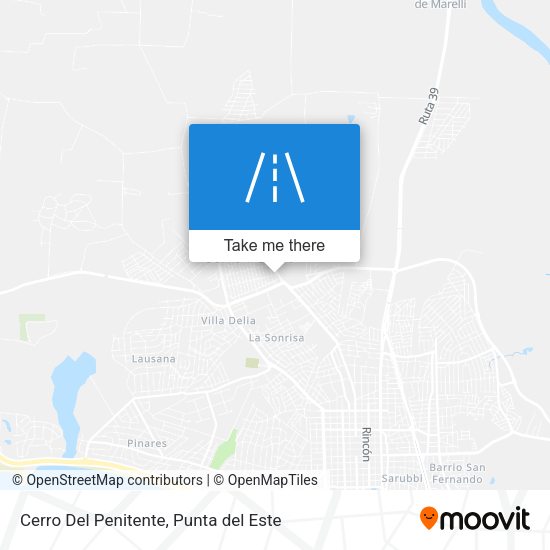 Cerro Del Penitente map