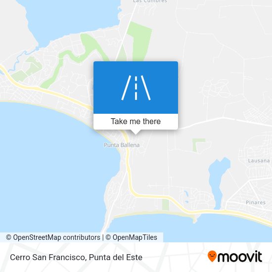 Cerro San Francisco map