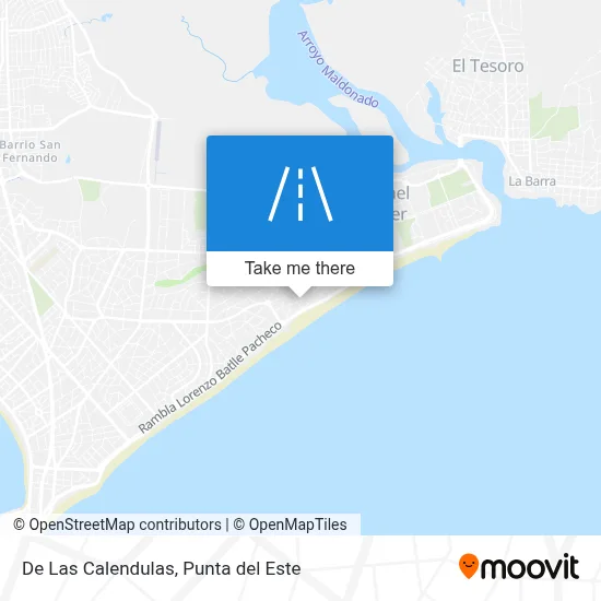 De Las Calendulas map