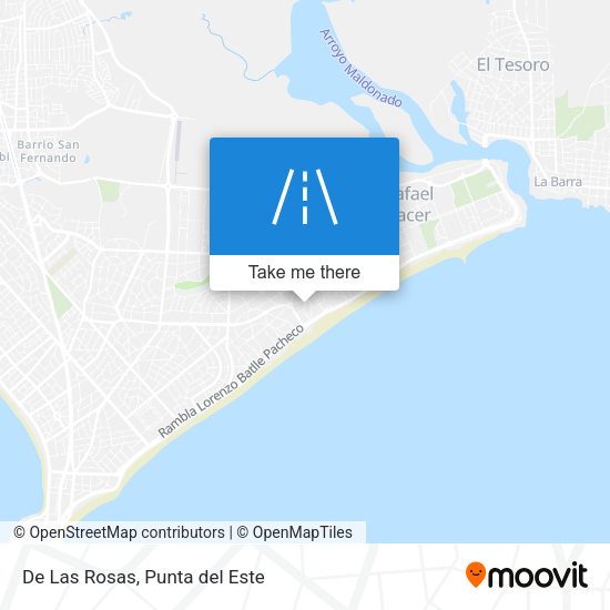 Mapa de De Las Rosas