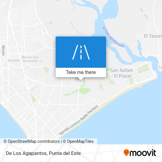 Mapa de De Los Agapantos