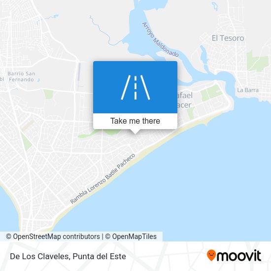 De Los Claveles map