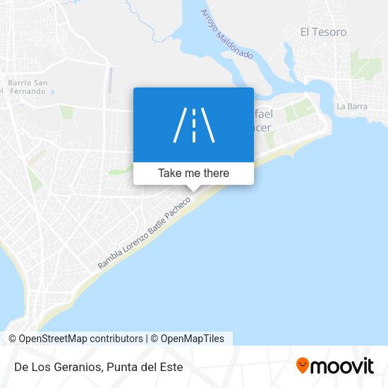 Mapa de De Los Geranios