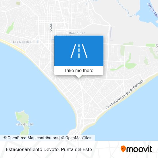 Estacionamiento Devoto map