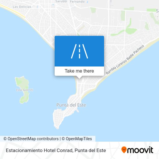 Mapa de Estacionamiento Hotel Conrad