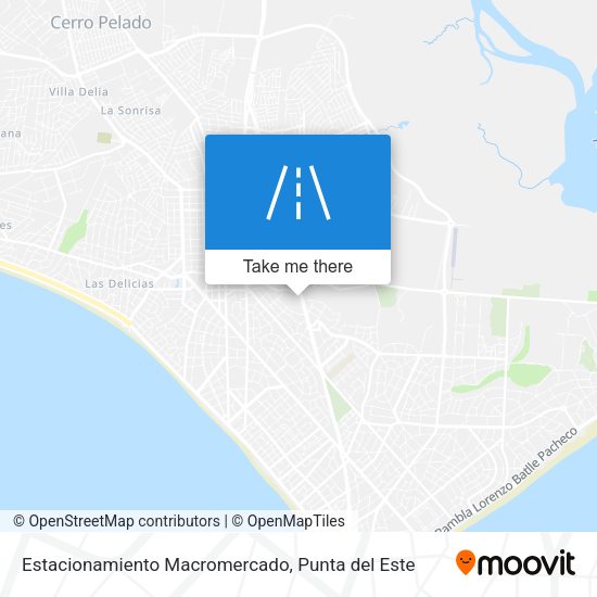 Estacionamiento Macromercado map