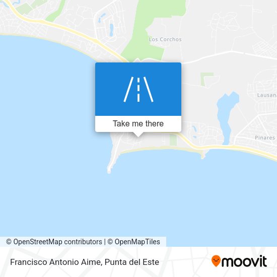 Francisco Antonio Aime map