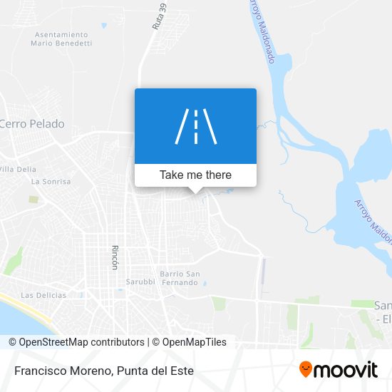 Francisco Moreno map