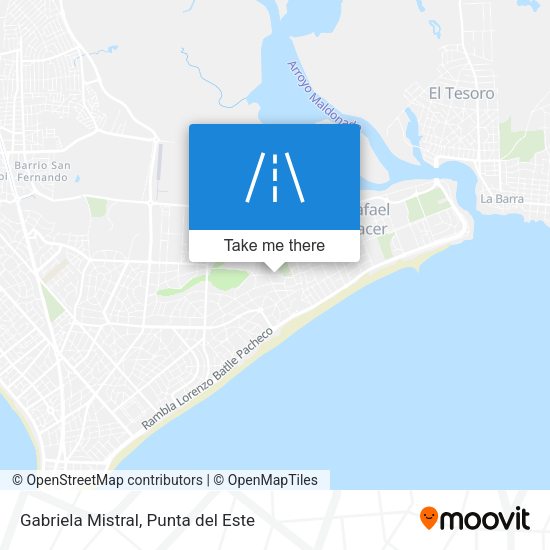 Gabriela Mistral map