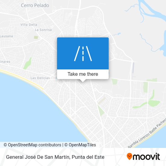 General José De San Martín map
