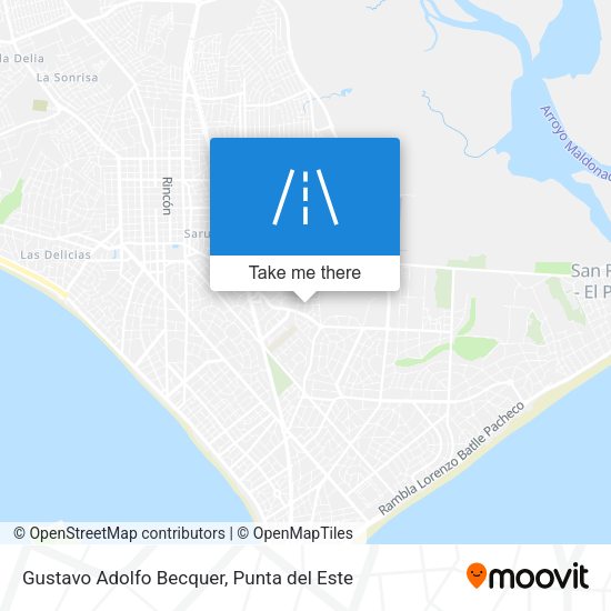 Mapa de Gustavo Adolfo Becquer