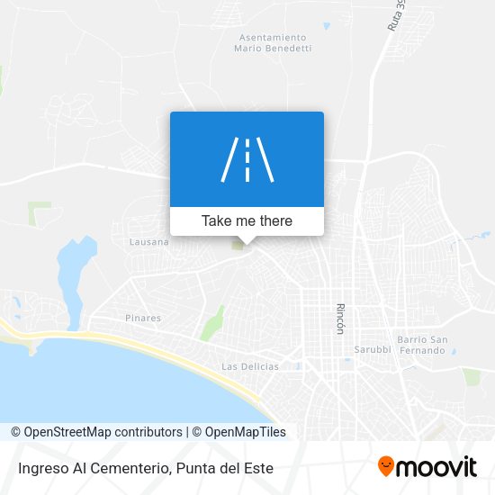 Ingreso Al Cementerio map