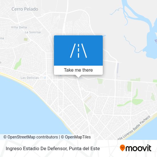 Ingreso Estadio De Defensor map