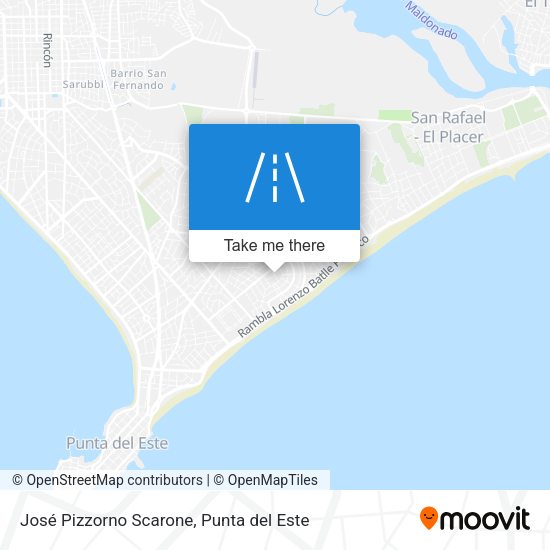 Mapa de José Pizzorno Scarone
