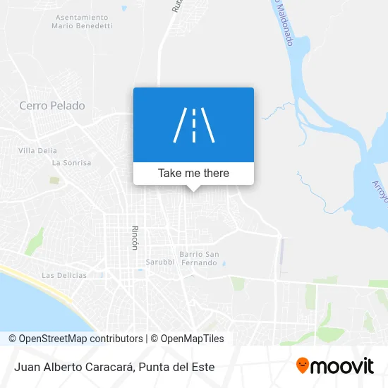Juan Alberto Caracará map