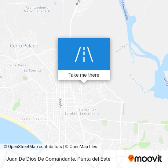 Mapa de Juan De Dios De Comandante