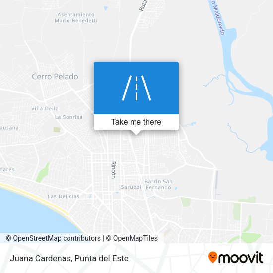 Mapa de Juana Cardenas